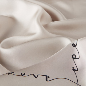 Mink Signature Silk Twill Scarf - Thumbnail