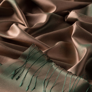 Mink Spray Paint Print Silk Scarf - Thumbnail
