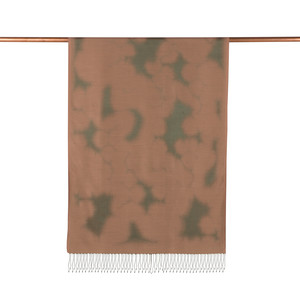 Mink Spray Paint Print Silk Scarf - Thumbnail