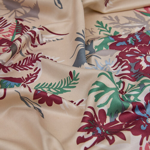 Mink Spring Breeze Print Modal Silk Scarf