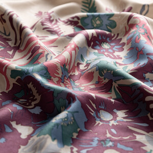 Mink Spring Breeze Print Modal Silk Scarf - Thumbnail