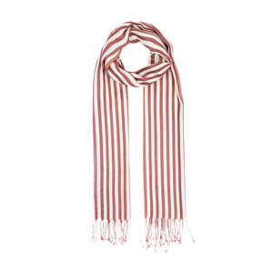 ipekevi - Mink Striped Silk Scarf (1)