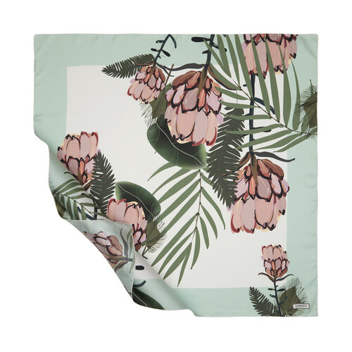 Mint Green Callianthe Twill Silk Scarf