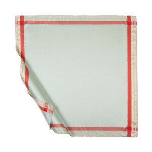 Mint Green Frame Silk Scarf - Thumbnail