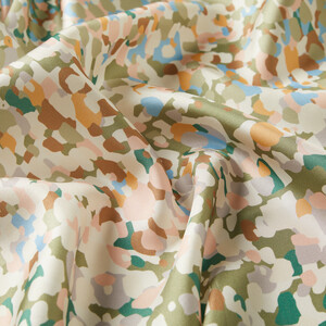 Mint Green Illusion Twill Silk Scarf - Thumbnail