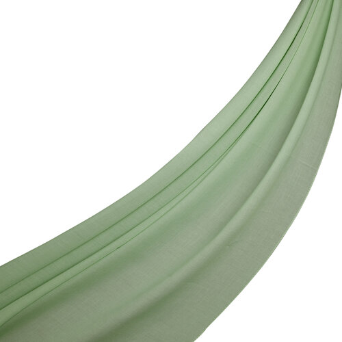 Mint Green Plain Cotton Scarf