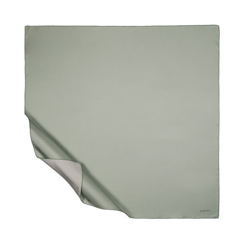 Mint Green Plain Silk Twill Scarf