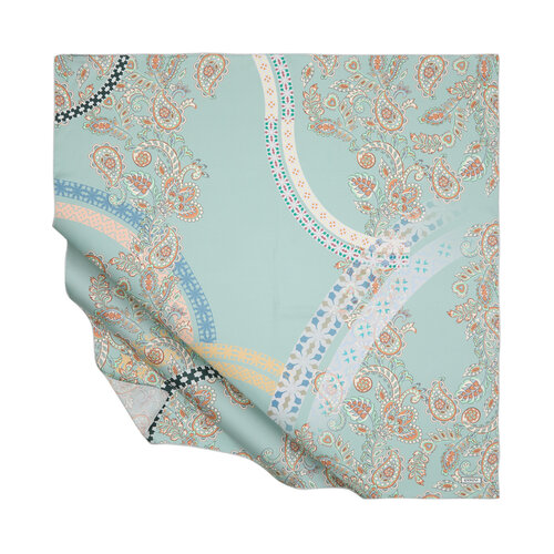 Mint Green Princess Mikasa Twill Silk Scarf