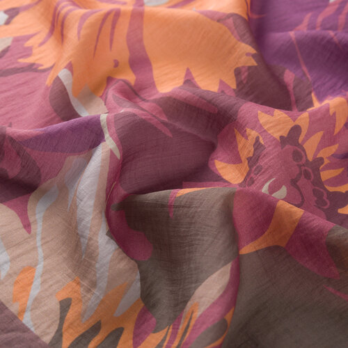 Misty Lilac Nihavent Print Tencel Scarf