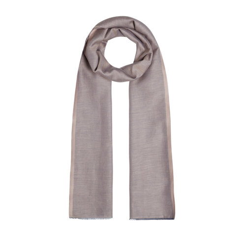 Misty Lilac Reversible Cotton Silk Scarf