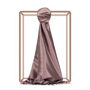 Misty Lilac Reversible Silk Scarf - Thumbnail