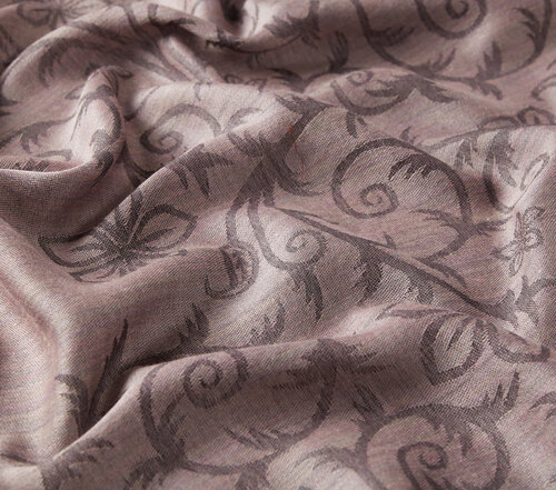 Misty Lilac Vine Garden Print Scarf