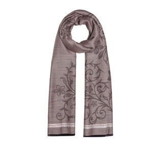 ipekevi - Misty Lilac Vine Garden Print Scarf (1)