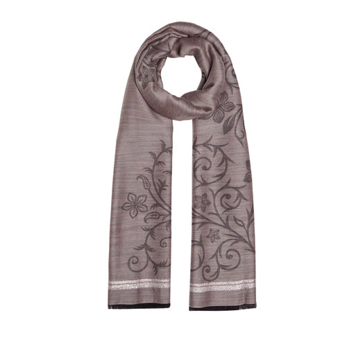 Misty Lilac Vine Garden Print Scarf