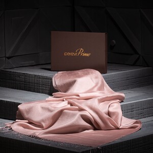 Misty Pink Cashmere Silk Prime Scarf - Thumbnail