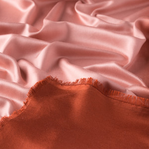 Misty Pink Gradient Silk Scarf - Thumbnail
