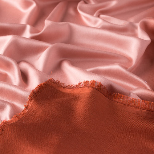 Misty Pink Gradient Silk Scarf