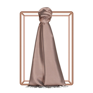 Misty Pink Reversible Silk Scarf - Thumbnail