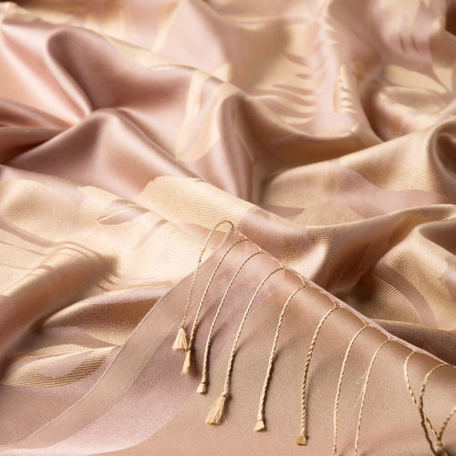 Misty Pink Royal Garden Jacquard Silk Scarf
