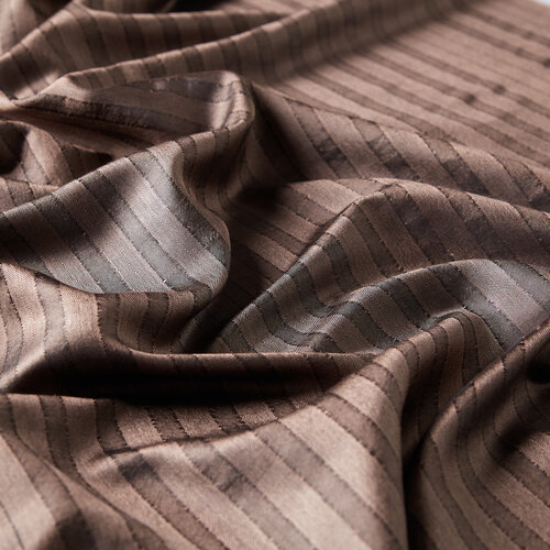 Misty Pink Stripe Patterned Silk Shawl