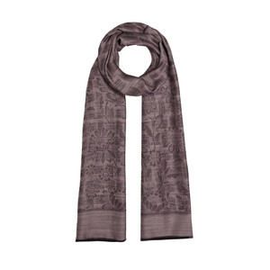 ipekevi - Misty Pink Wicker Basket Print Scarf (1)