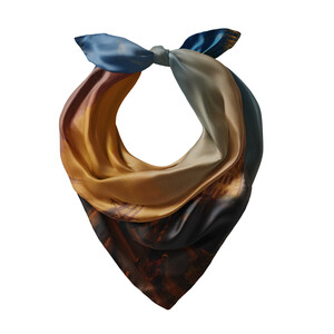 ipekevi - منديل حرير ساتان منظر للقسطنطينية من البوسفور (1)