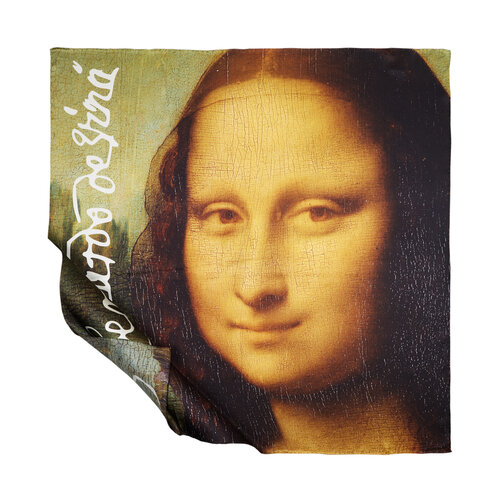 Mona Lisa Saten İpek Eşarp