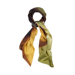 Mona Lisa Satin Silk Scarf - Thumbnail