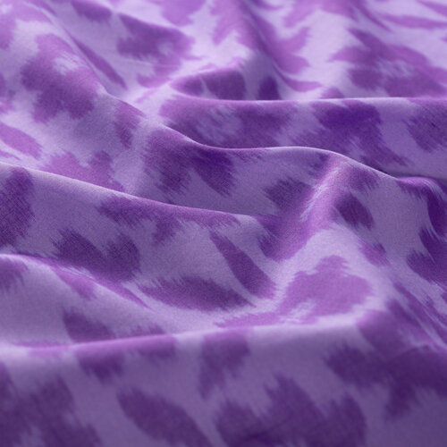 Mor Portakal Çiçeği Pamuk Eşarp