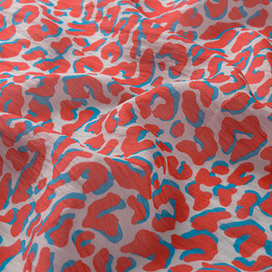 ipekevi - Nar Çiçeği Leopar Desenli Tensel Eşarp (1)