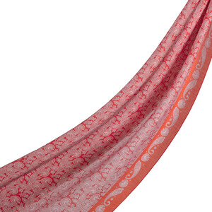 ipekevi - Nar Çiçeği Mezopotamya Model 02 Desenli Tensel Şal 