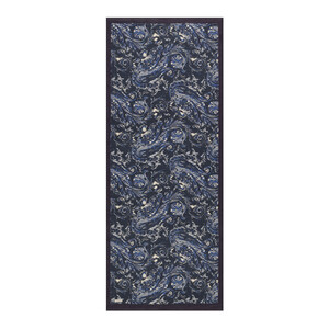 Navy Breeze Print Tencel Scarf - Thumbnail