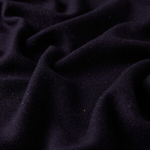 Navy Cashmere Wool Silk Dot Scarf - Thumbnail