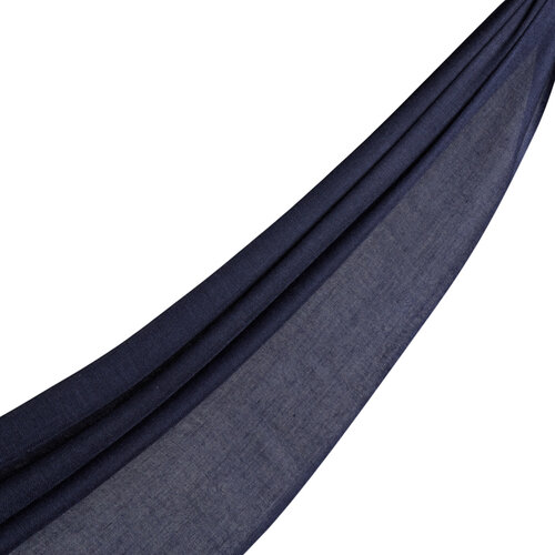 Navy Cashmere Wool Silk Prime Scarf