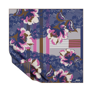 ipekevi - Navy Dantela Twill Silk Scarf