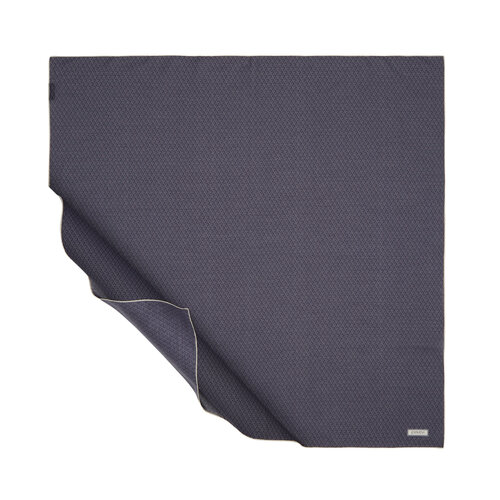 Navy Equilateral Loop Cotton Scarf