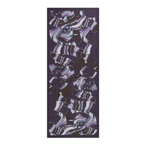 Navy Mink Marble Flow Tencel Scarf - Thumbnail