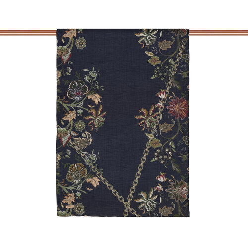 Navy Nazenin Tencel Scarf