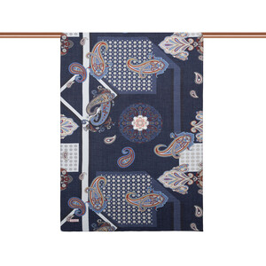 ipekevi - Navy Palace Way Print Tencel Scarf (1)