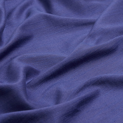 Navy Plain Cotton Silk Scarf