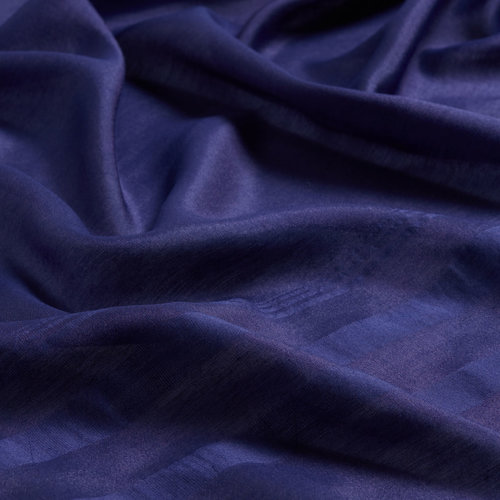 Navy Pyramid Modal Silk Scarf