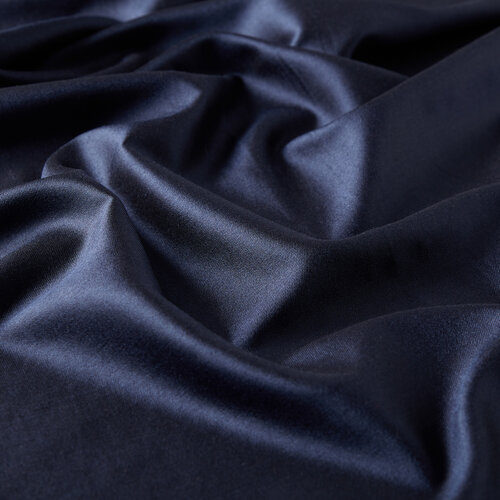 Navy Reversible Silk Neck Scarf