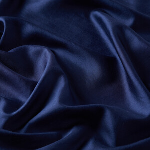 Navy Silk Scarf - Thumbnail