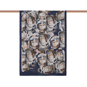 ipekevi - Navy Soulful Blooms Tencel Print Scarf (1)