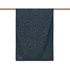 ipekevi - Navy Terrazzo Speckle Cotton Scarf (1)