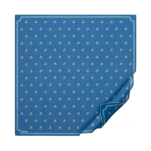 Navy Vintage Wall Cotton Scarf