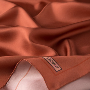 New Copper Frame Silk Twill Scarf - Thumbnail