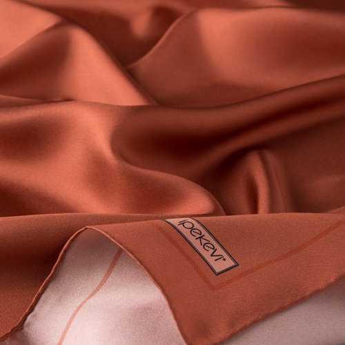 New Copper Frame Silk Twill Scarf