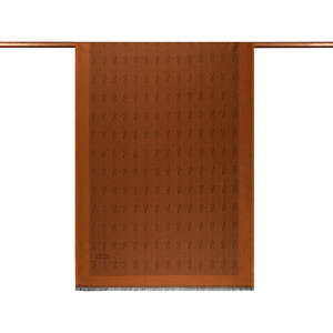 New Copper IE Monogram Cotton Silk Scarf - Thumbnail
