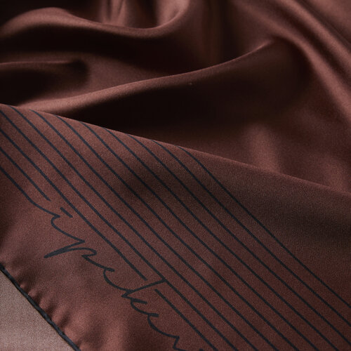 New Copper Prive Twill Silk Scarf
